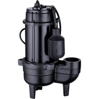 Cast Iron Sewage Pump, 120 V, 9.5 A, 6000 GPH, 1/2 HP WestPier