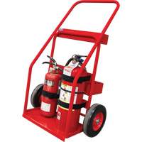 Chariot de prevention d'incendie pour travaux &agrave; chaud, Roues Semi-pneumatique, Base de 17,75" la x 8,9" lo, 100 lb WestPier