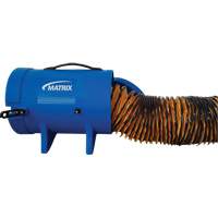 8" Air Blower with 25' Ducting & Canister, 1/4 HP, 816 CFM, Explosion Proof EB538 | WestPier
