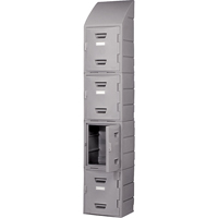 Locker, 15" x 15" x 31", Grey, Assembled FC691 | WestPier