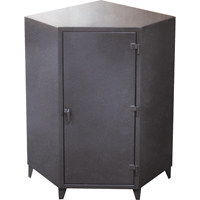 Corner Cabinets, Steel, 4 Shelves, 72" H x 48" W x 24" D, Grey FG850 | WestPier