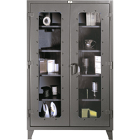 Clearview Cabinets, Steel, 4 Shelves, 60" H x 48" W x 24" D FG851 | WestPier