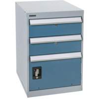 Pedestal Workbench with One Door & Two Drawers, 2 Drawers, 18" W x 21" D x 28" H FH668 | WestPier