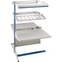 Arlink Preconfigured Workstation, 36" W x 56" D x 84" H, Double Sided Add-On WestPier