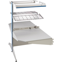 Arlink Preconfigured Workstation, 36" W x 56" D x 84" H, Double Sided Corner Add-On WestPier