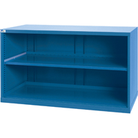 Shelf Cabinets, Steel, 33-1/2" H x 56-1/2" W x 28-1/2" D, Bright blue FI157 | WestPier