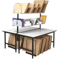 Back-to-Back Modular Packing Stations, 68" W x 33" D x 60" H, Laminate FI712 | WestPier