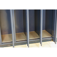 Locker Base Insert, Fits Locker Size 12" x 18", Dark Grey, Plastic FL591 | WestPier