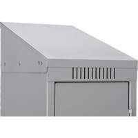 Clean Line Lockers, 2 -tier, Bank of 4, 48" x 18" x 82", Steel, Beige, Rivet (Assembled) WestPier