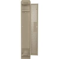 Clean Line Lockers, 12" x 18" x 82", Steel, Beige, Rivet (Assembled), Perforated WestPier