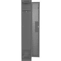 Clean Line Lockers, 12" x 18" x 76", Steel, Charcoal, Rivet (Assembled), Perforated WestPier