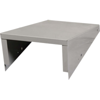 Clean Line Economy Lockers Slope Top, 1 Bank, 18" D x 12" W x 6" H, Grey, Steel WestPier