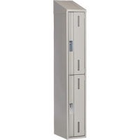 Concorde Heavy-Duty Lockers, 2 -tier, 12" x 18" x 78", Steel, Grey, Welded (Assembled) WestPier