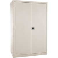 Armoires de rangement Hi-Boy profondes, Acier, 4 Tablettes, 72" h x 36" la x 24" P, Beige WestPier