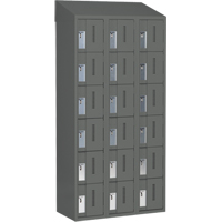 Casiers robustes Concorde, 6 niveaux, Bloc de 3, 36" x 18" x 78", Acier, Charbon, Soud&eacute; (assembl&eacute;) WestPier