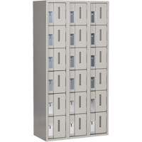 Concorde Heavy-Duty Lockers, 6 -tier, Bank of 3, 36" x 18" x 72", Steel, Grey, Welded (Assembled) WestPier