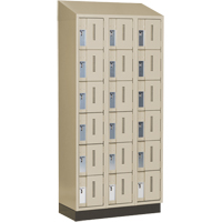 Concorde Heavy-Duty Lockers, 6 -tier, Bank of 3, 36" x 18" x 82", Steel, Beige, Welded (Assembled) WestPier