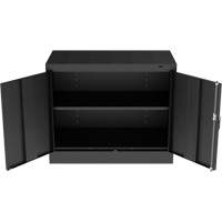 Standard Desk-High Cabinet, Steel, 30" H x 36" W x 18" D, Black FL775 | WestPier
