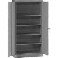 Standard Storage Cabinet, Steel, 4 Shelves, 72" H x 36" W x 18" D, Grey FL778 | WestPier