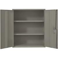 Armoire de rangement Lo-Boy, Acier, 2 Tablettes, 40" h x 36" la x 18" P, Gris WestPier