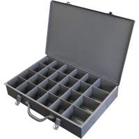 Steel Scoop Compartment Boxes, 17.875" W x 12" D x 3" H, 24 Compartments WestPier