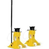 EZ-Wheel Jack Stand, Locking Pin, 22 Tons Capacity, 13-1/2" - 20" H WestPier