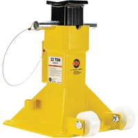 EZ-Wheel Jack Stand, Locking Pin, 22 Tons Capacity, 13-1/2" - 20" H WestPier