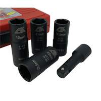 Flip Socket Kit, 5 Pieces, 1/2" Drive Size WestPier