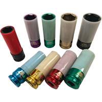 Thin Wall Master Impact Socket Set, 9 Pieces, 1/2" Drive Size WestPier