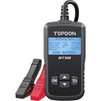 Testeur de batterie, de charge et de d&eacute;marrage BT50 avec imprimante WestPier