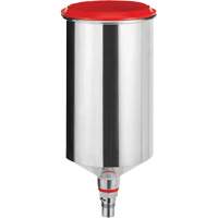 Gobelet r&eacute;utilisable en aluminium 1,0?L avec raccord QCC, sans filetage fin WestPier
