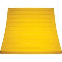 Wheel Chock, Polyurethane, Yellow, 15-1/4" W x 12-1/8" D x 10-3/4" H WestPier
