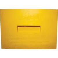 Wheel Chock, Polyurethane, Yellow, 15-1/4" W x 12-1/8" D x 10-3/4" H WestPier