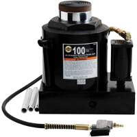 Air Actuated Bottle Jack, 100 Ton(s), Air Hydraulic/Manual Hydraulic, 17-22/25" Raised Height WestPier