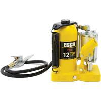 Pro Series Bottle Jack, 12 Ton(s), Air Hydraulic, 18-1/2" Raised Height WestPier