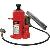 Standard Height Bottle Jack, 12 Ton(s), Air Hydraulic, 19-3/4" Raised Height WestPier