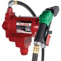 115/230V AC Fuel Transfer Pump with Nozzle WestPier