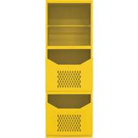 Spill Control Cabinet, 1 Shelves, 72" H x 24" W x 24" D, Steel, Yellow WestPier
