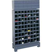 Modular Small Parts Storage Unit, Steel, 18 Drawers, 33-3/4" x 12-1/4" x 58-5/8", Grey FN371 | WestPier
