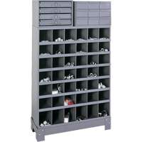 Modular Small Parts Storage Unit, Steel, 13 Drawers, 33-3/4" x 12-1/4" x 59", Grey FN378 | WestPier