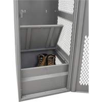 Gear Locker with Door, Steel, 24" W x 18" D x 72" H, Grey FN467 | WestPier