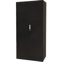 Armoire de rangement combin&eacute;e, 36" la x 18" p x 72" h, Noir WestPier