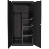 Armoire de rangement combin&eacute;e, 36" la x 18" p x 72" h, Noir WestPier