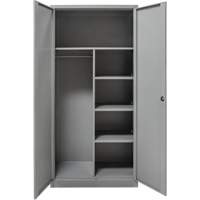 Armoire de rangement combin&eacute;e, 36" la x 18" p x 72" h, Gris WestPier