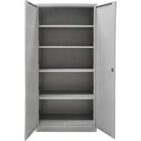 Armoires de rangement Hi-Boy, Acier, 4 Tablettes, 72" h x 36" la x 18" P, Gris WestPier
