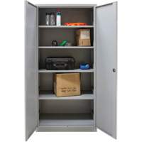 Armoires de rangement Hi-Boy, Acier, 4 Tablettes, 72" h x 36" la x 18" P, Gris WestPier