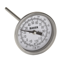 Bi-Metal Thermometers, Contact, Analogue, 0-250°F (-20-120°C) IA266 | WestPier