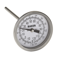 Bi-Metal Thermometers, Contact, Analogue, 0-250°F (-20-120°C) IA268 | WestPier