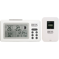 Indoor/Outdoor Thermometers With Clock, Contact, Digital, 32 to 122°F (0 to 50°C) IA807 | WestPier