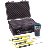 Thermocouple Thermometer Kit, Contact, Digital, -58-2000°F (-50-1300°C) WestPier